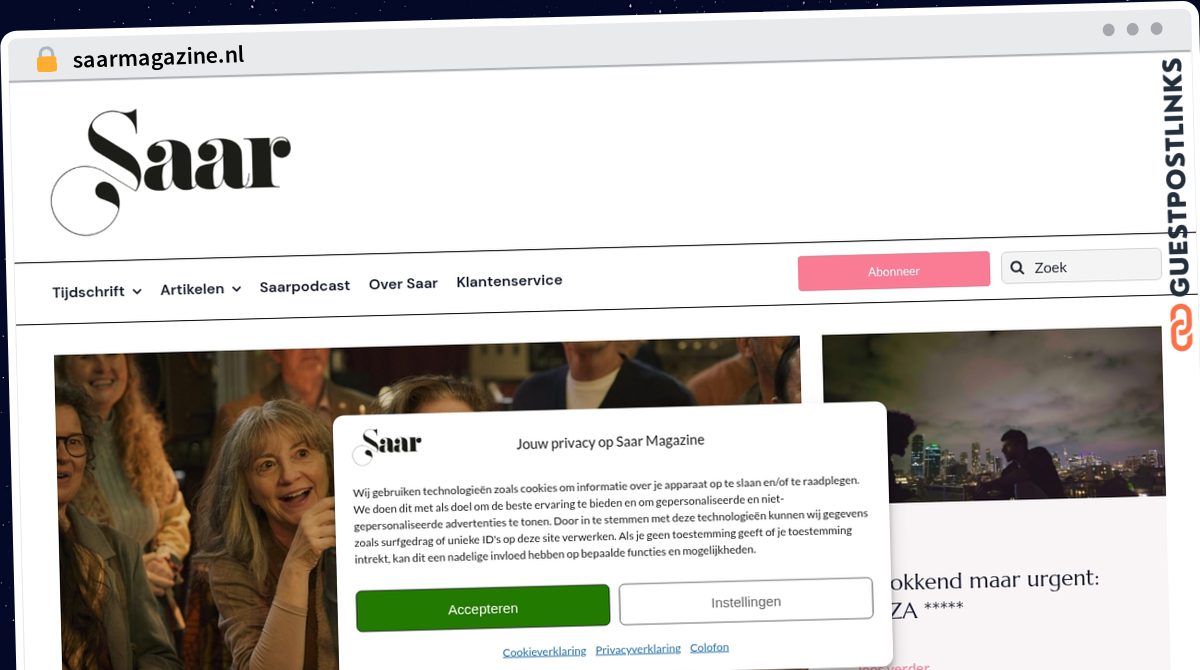 Publish Guest Post on saarmagazine.nl