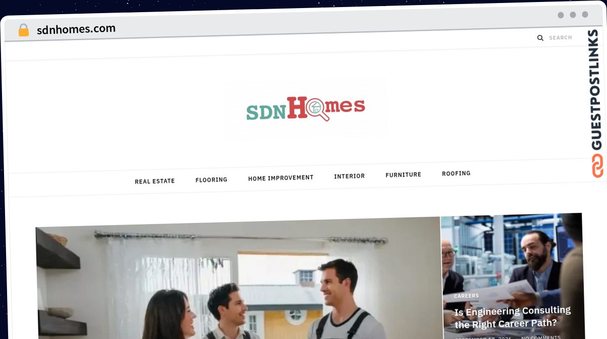 Publish Guest Post on sdnhomes.com