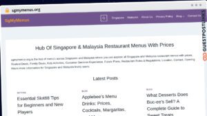 Publish Guest Post on sgmymenus.org