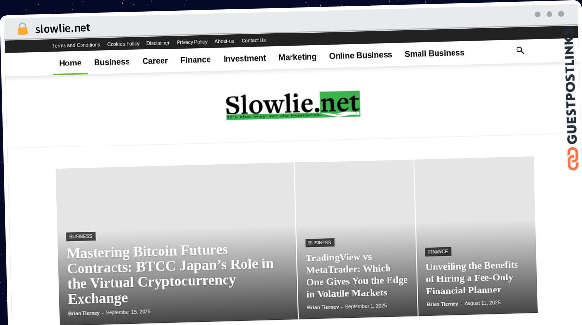 Publish Guest Post on slowlie.net