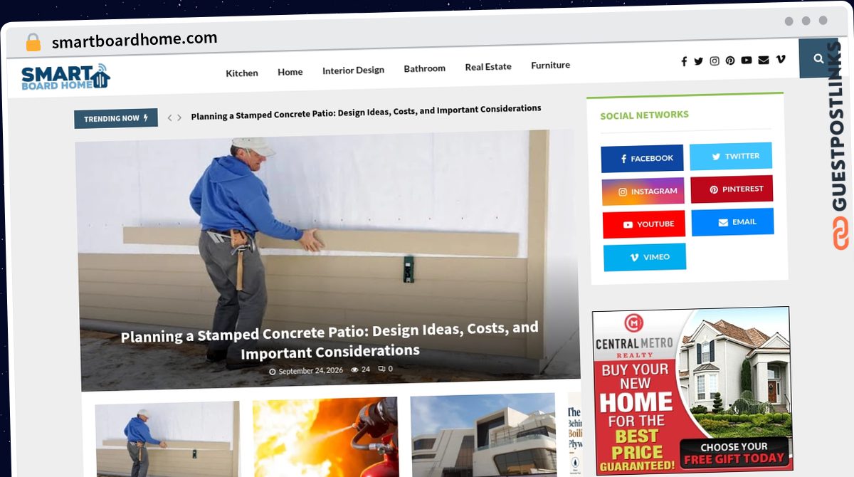 Publish Guest Post on smartboardhome.com