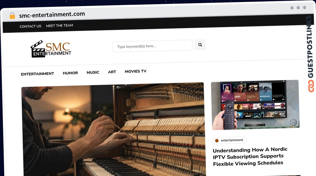 Publish Guest Post on smc-entertainment.com