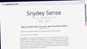 Publish Guest Post on snydeysense.com