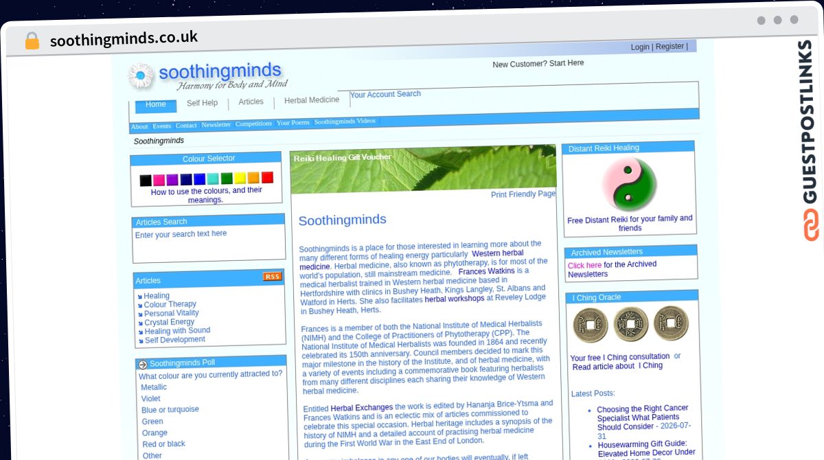 Publish Guest Post on soothingminds.co.uk
