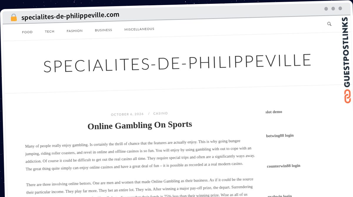 Publish Guest Post on specialites-de-philippeville.com