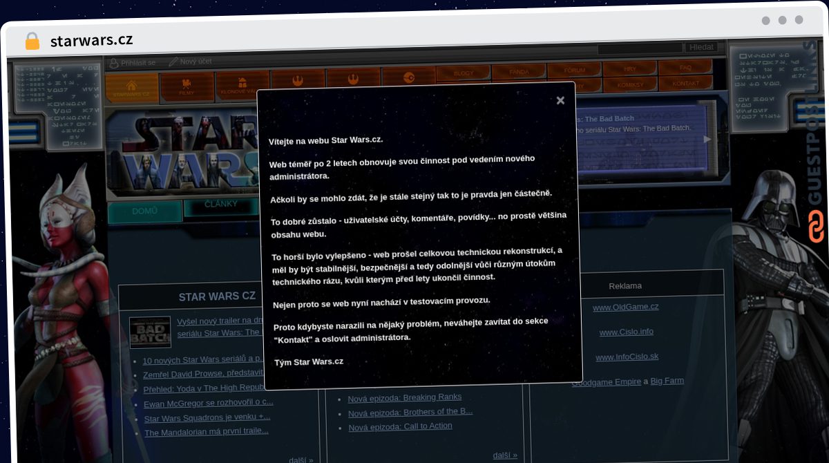 Publish Guest Post on starwars.cz