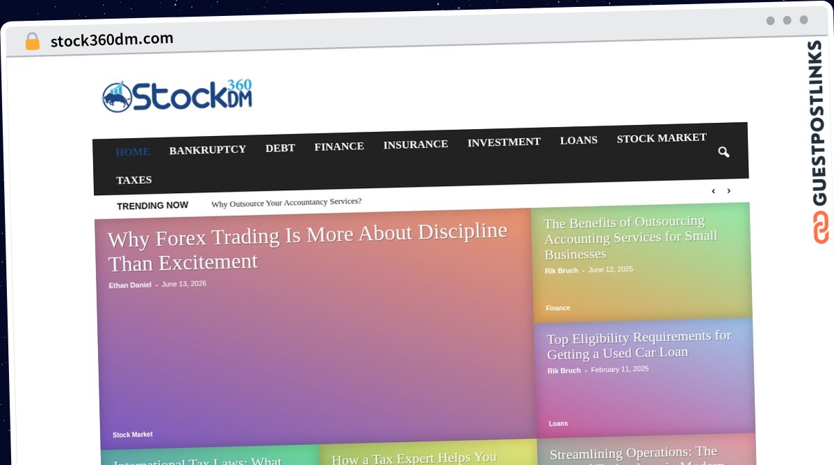 Publish Guest Post on stock360dm.com