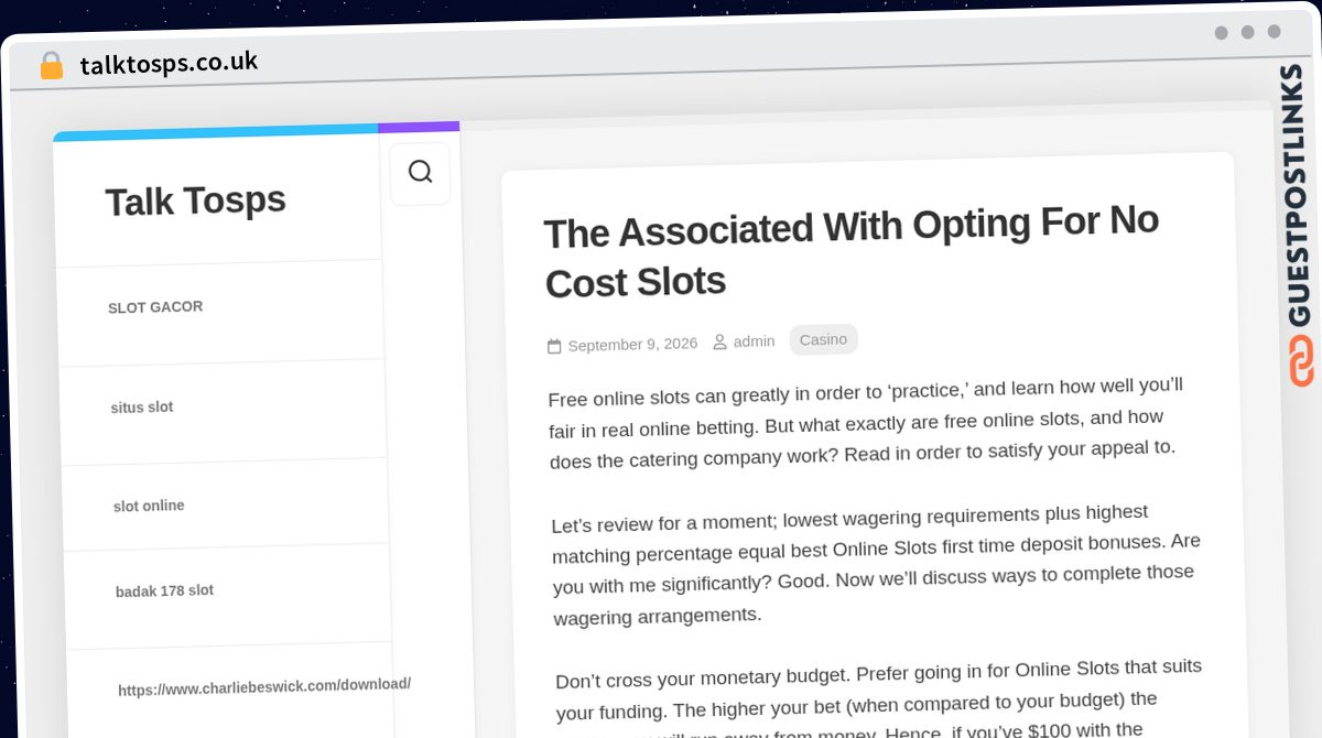 Publish Guest Post on talktosps.co.uk