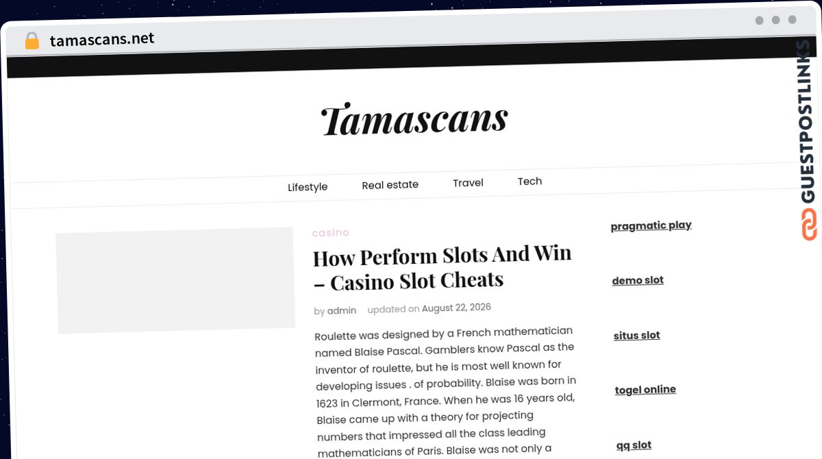 Publish Guest Post on tamascans.net