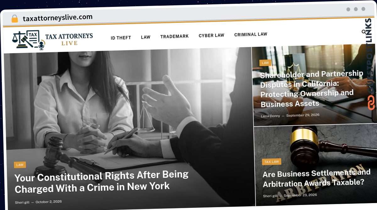 Publish Guest Post on taxattorneyslive.com