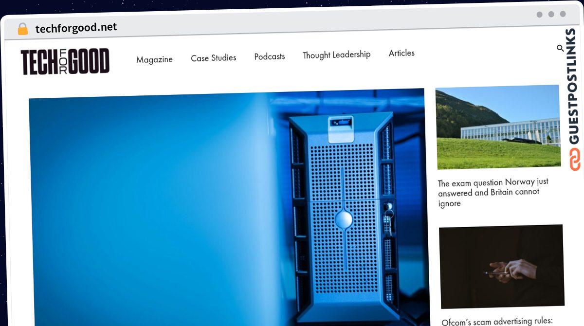 Publish Guest Post on techforgood.net