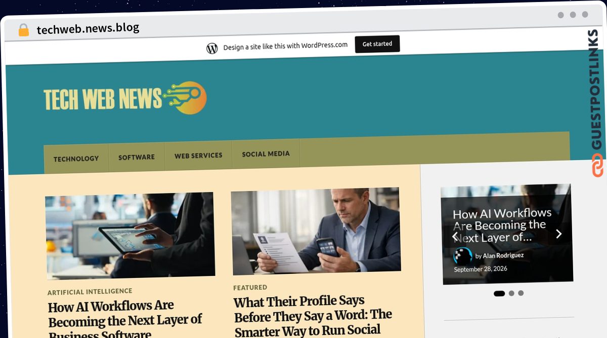Publish Guest Post on techweb.news.blog