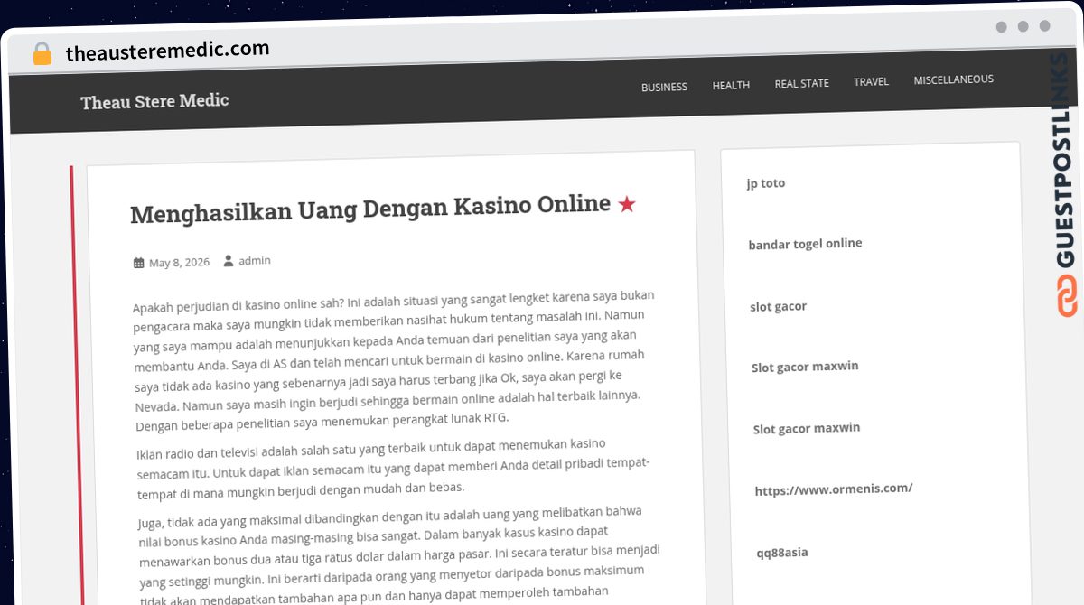 Publish Guest Post on theausteremedic.com