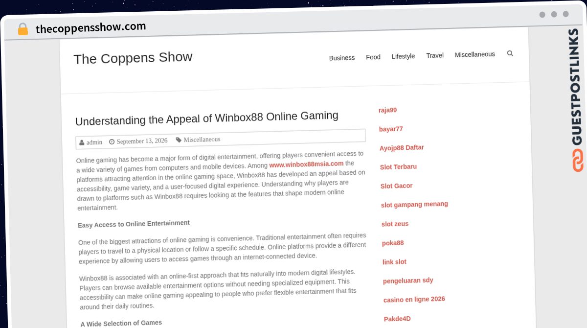Publish Guest Post on thecoppensshow.com