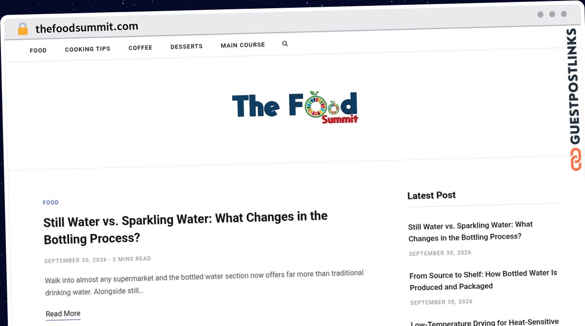 Publish Guest Post on thefoodsummit.com