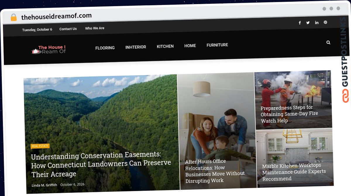 Publish Guest Post on thehouseidreamof.com