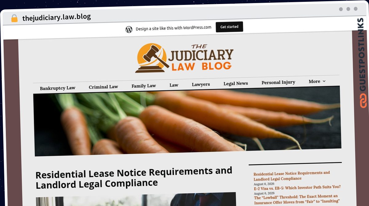 Publish Guest Post on thejudiciary.law.blog