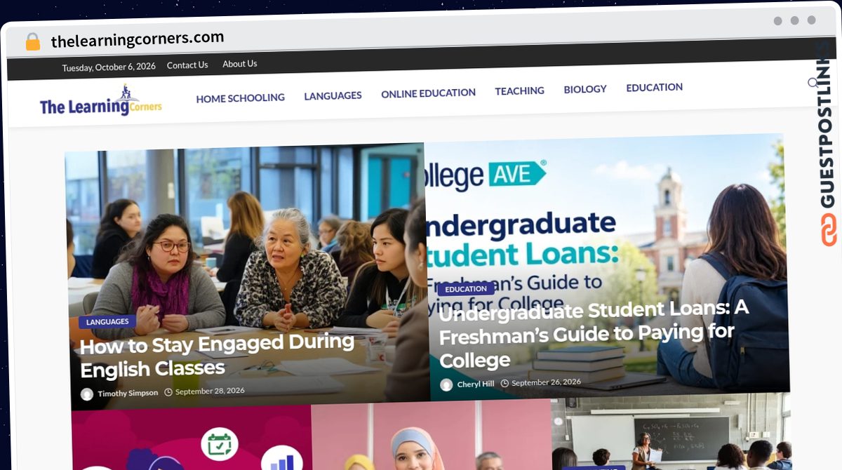 Publish Guest Post on thelearningcorners.com