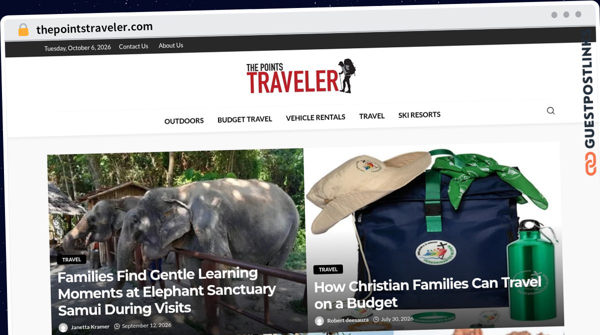 Publish Guest Post on thepointstraveler.com