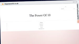 Publish Guest Post on thepowerof10.co.uk