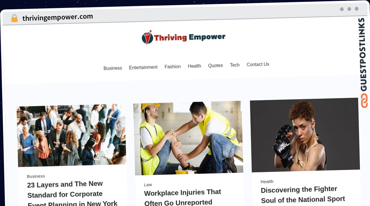 Publish Guest Post on thrivingempower.com