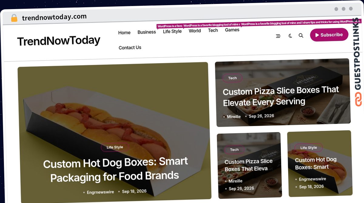 Publish Guest Post on trendnowtoday.com