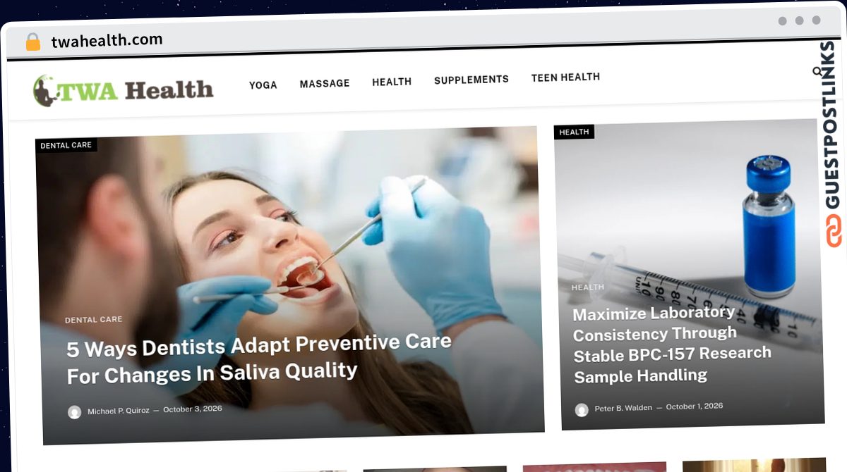 Publish Guest Post on twahealth.com