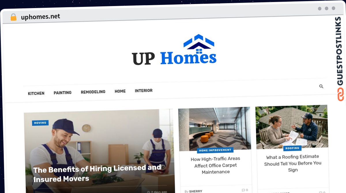 Publish Guest Post on uphomes.net