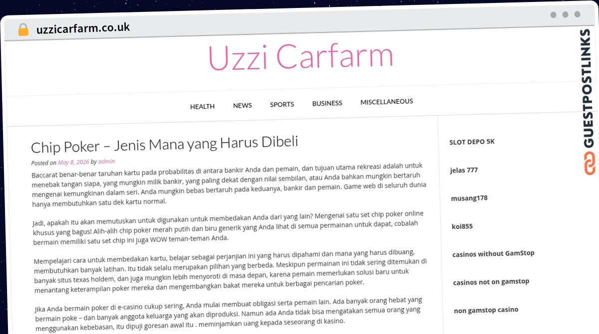 Publish Guest Post on uzzicarfarm.co.uk