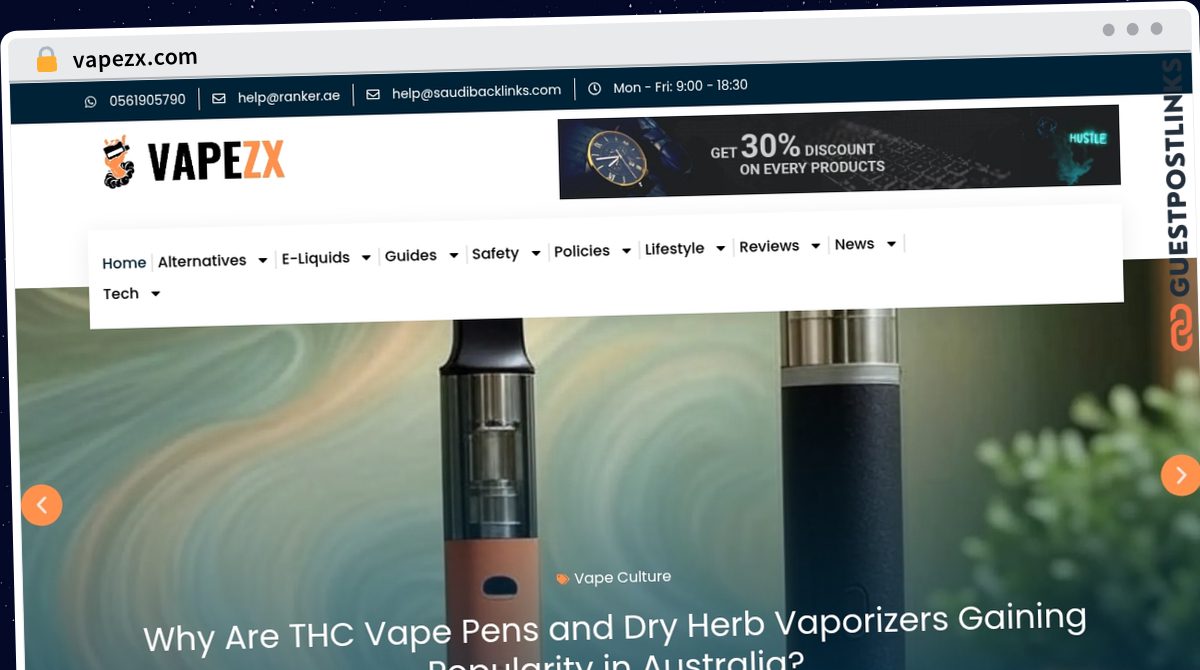Publish Guest Post on vapezx.com