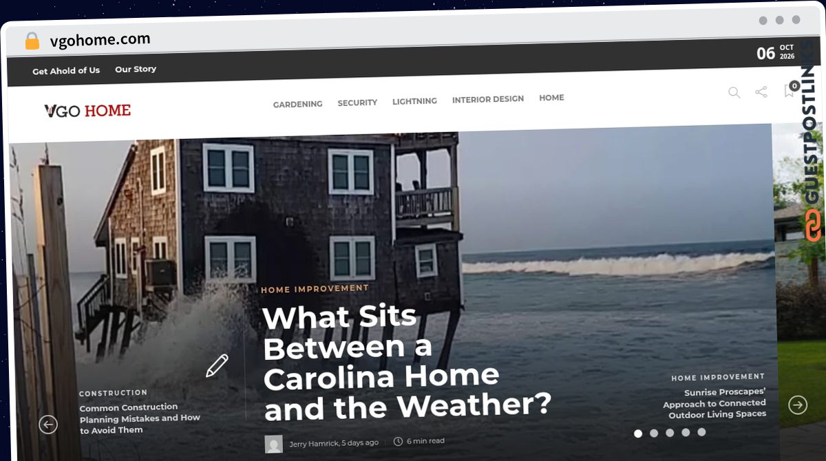 Publish Guest Post on vgohome.com