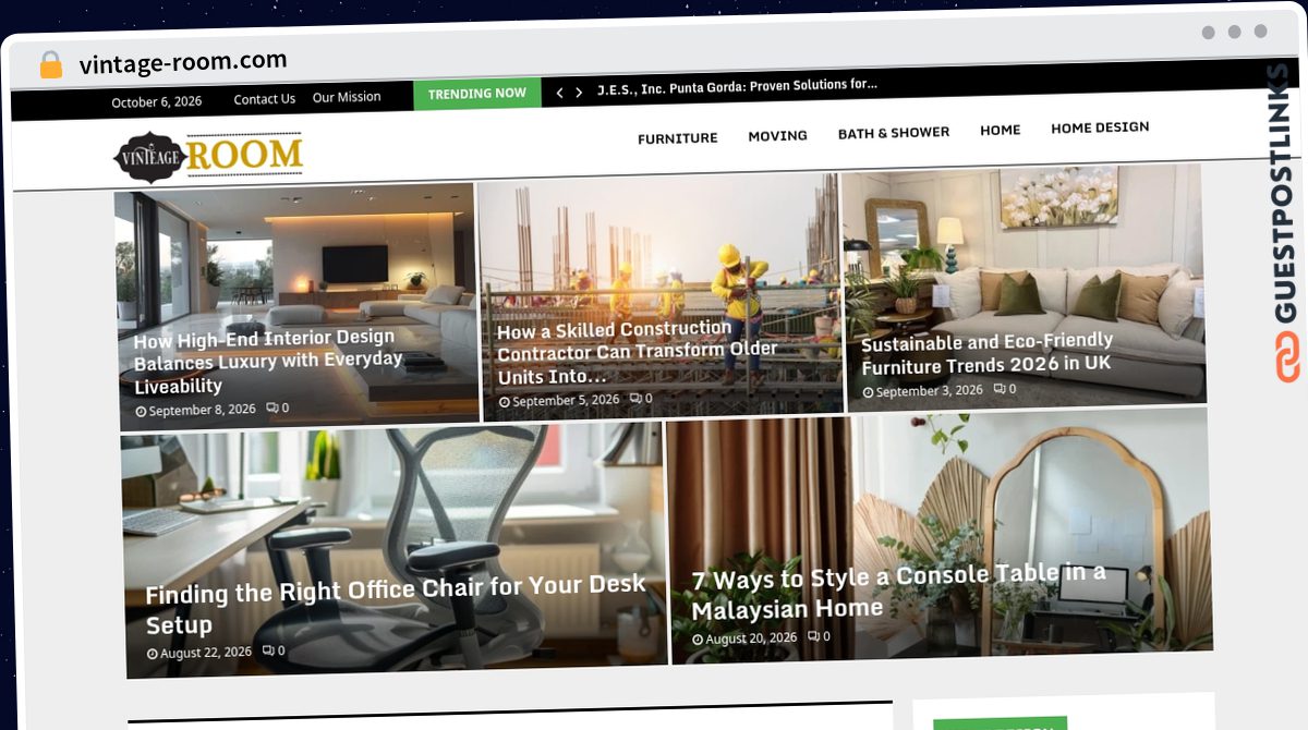 Publish Guest Post on vintage-room.com