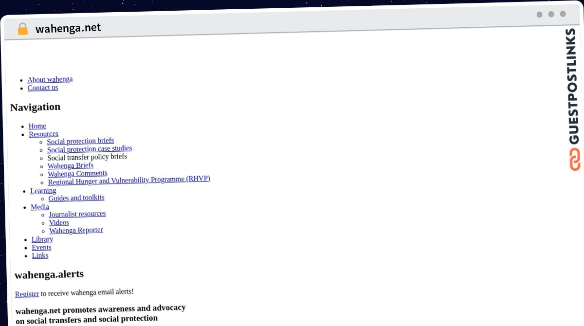 Publish Guest Post on wahenga.net
