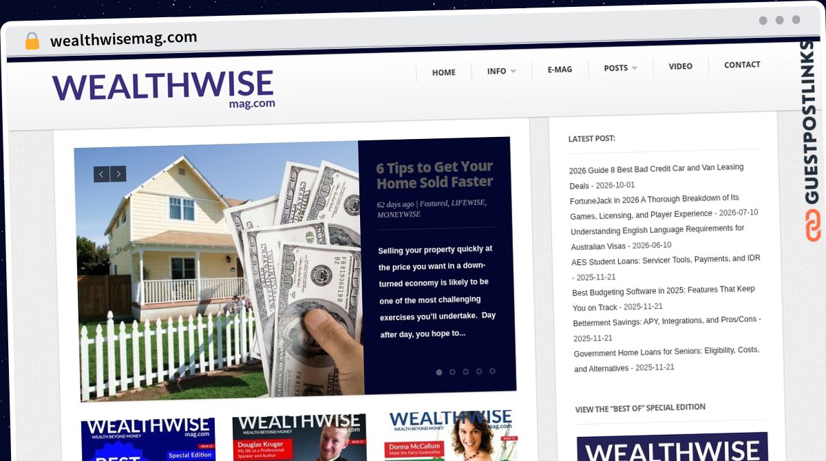 Publish Guest Post on wealthwisemag.com