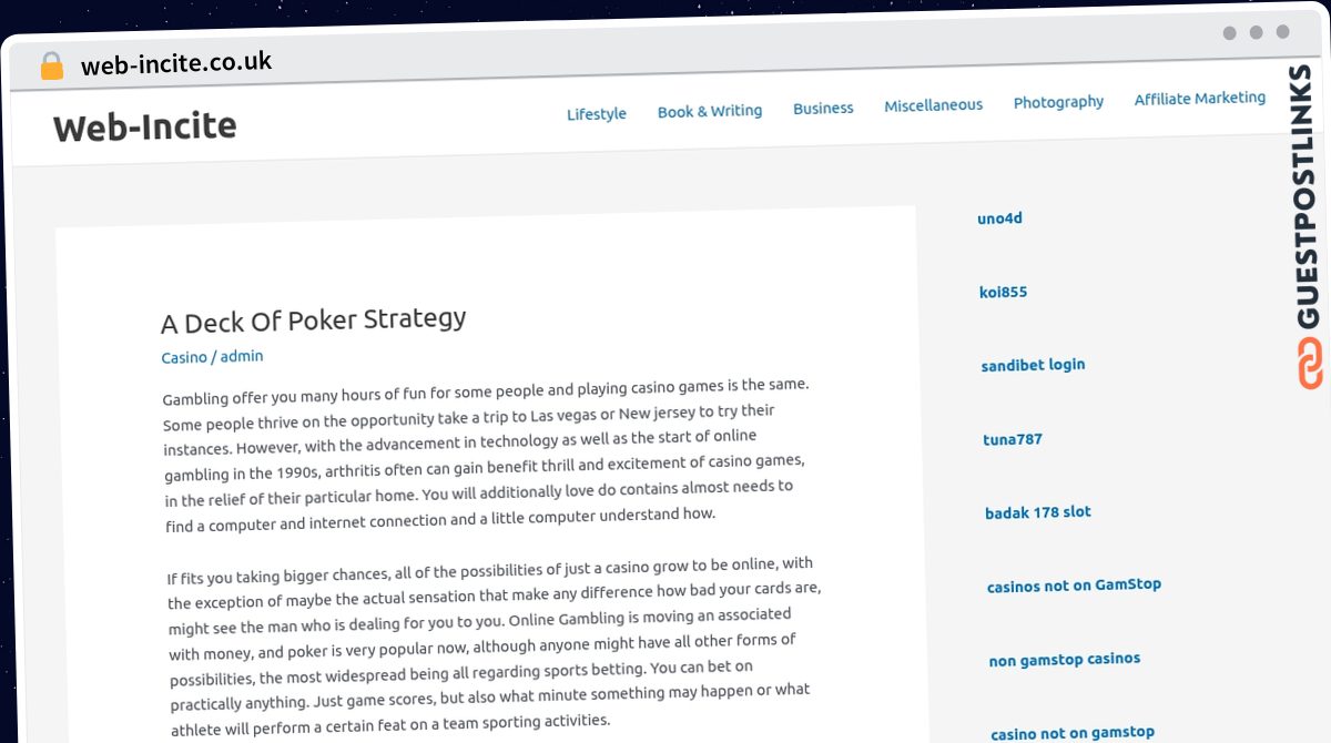 Publish Guest Post on web-incite.co.uk