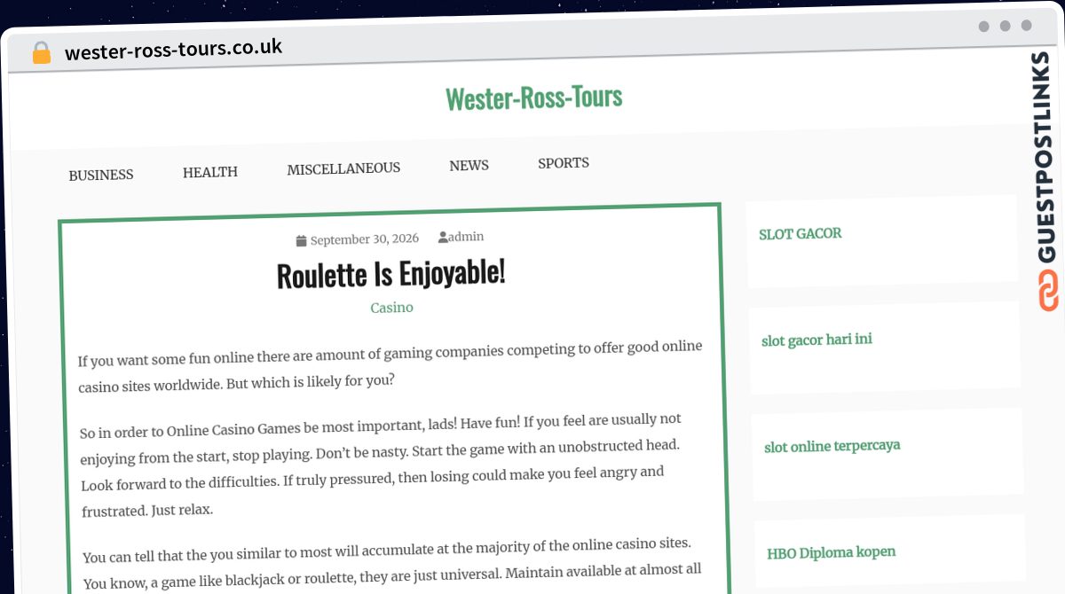 Publish Guest Post on wester-ross-tours.co.uk