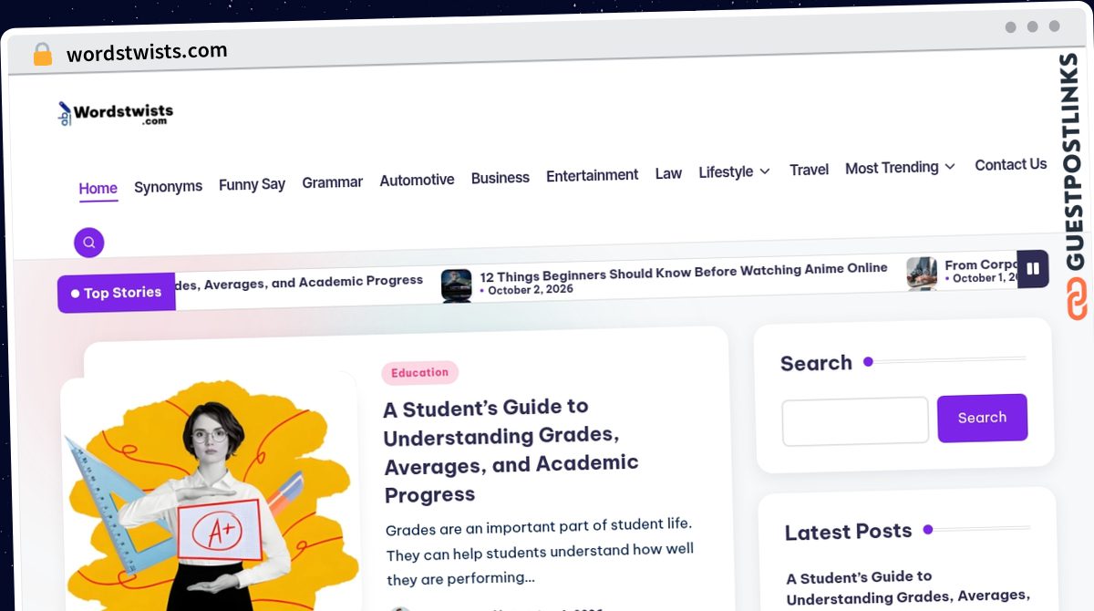 Publish Guest Post on wordstwists.com