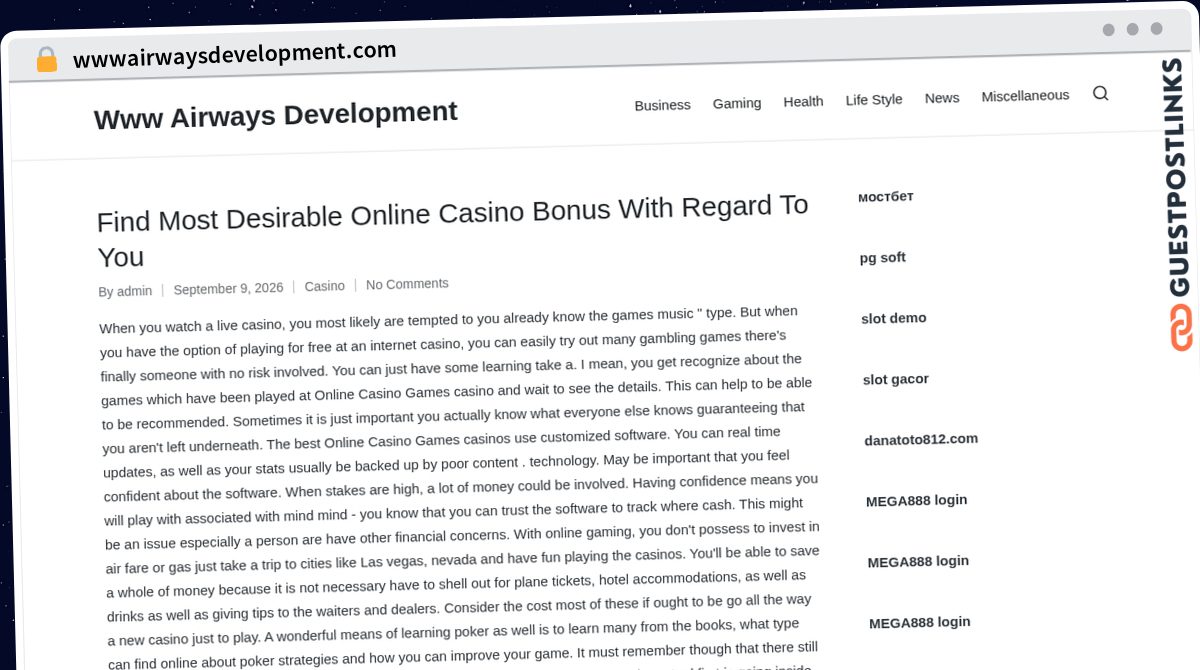 Publish Guest Post on wwwairwaysdevelopment.com