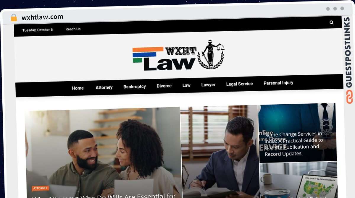 Publish Guest Post on wxhtlaw.com
