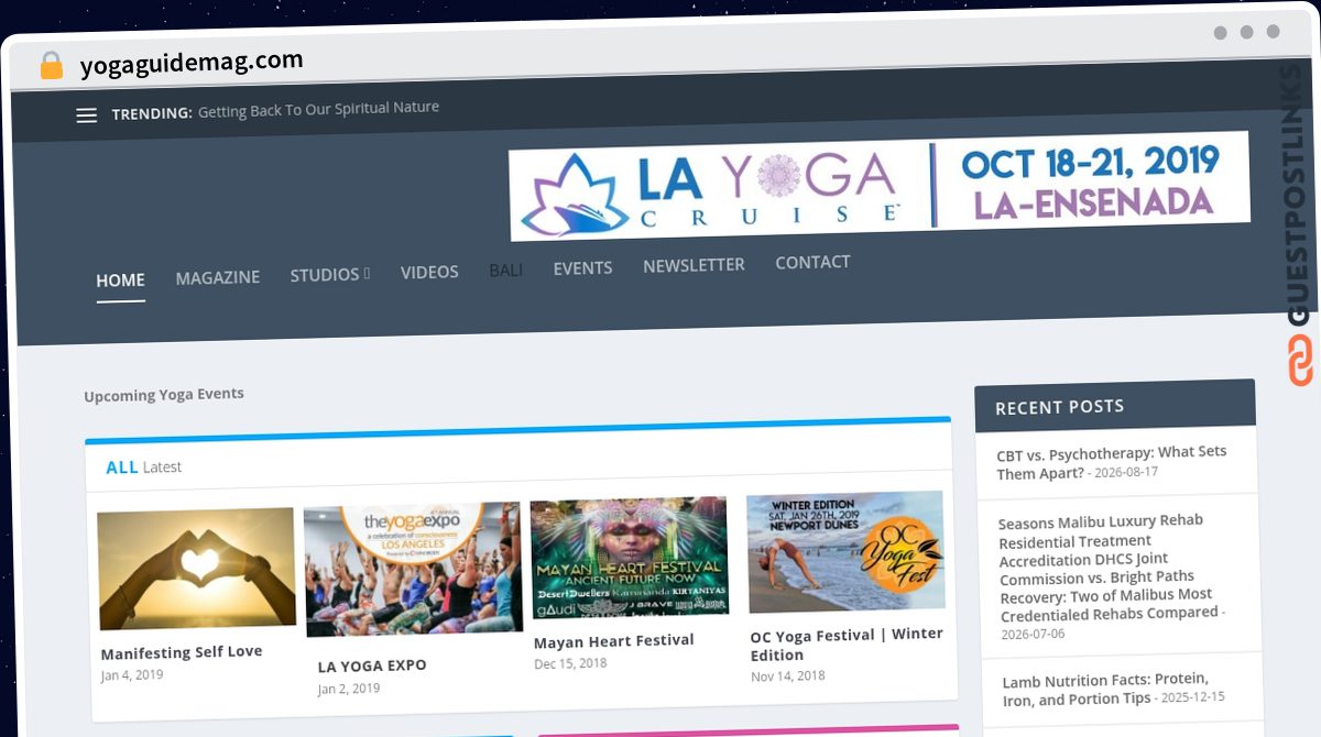 Publish Guest Post on yogaguidemag.com
