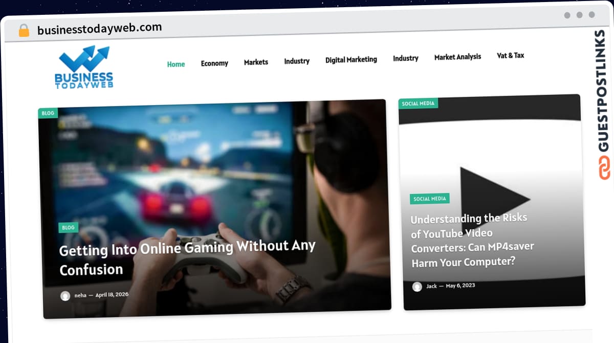 Publish Guest Post on businesstodayweb.com