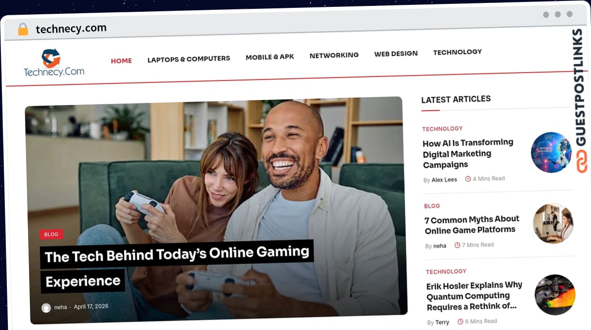 Publish Guest Post on technecy.com
