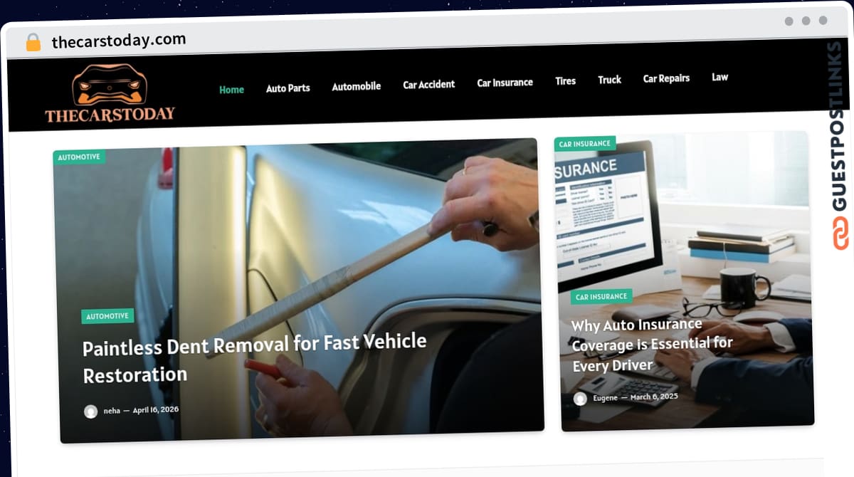 Publish Guest Post on thecarstoday.com