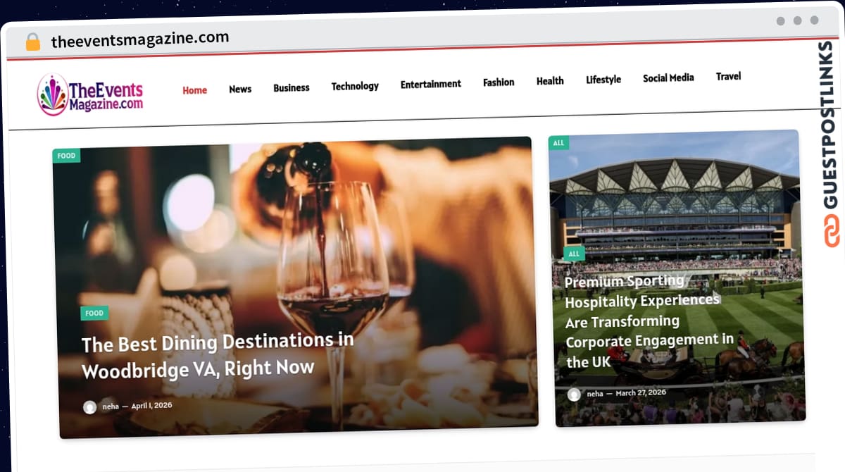 Publish Guest Post on theeventsmagazine.com
