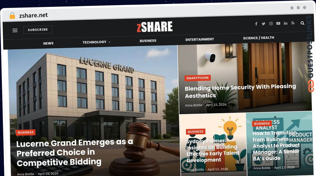 Publish Guest Post on zshare.net