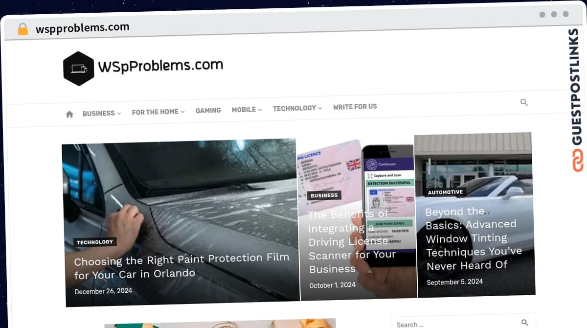 Publish Guest Post on wspproblems.com
