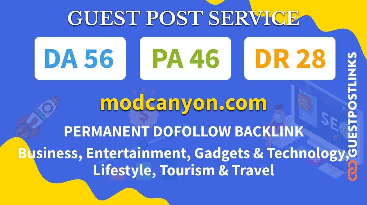 Buy Guest Post on modcanyon.com