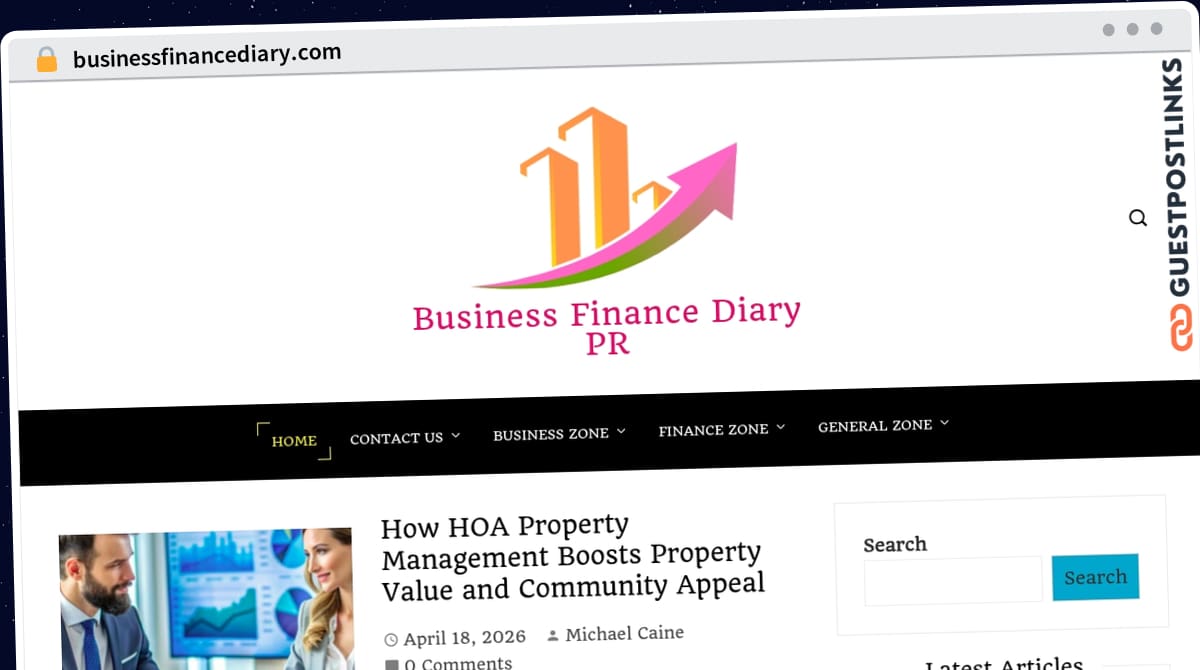Publish Guest Post on businessfinancediary.com