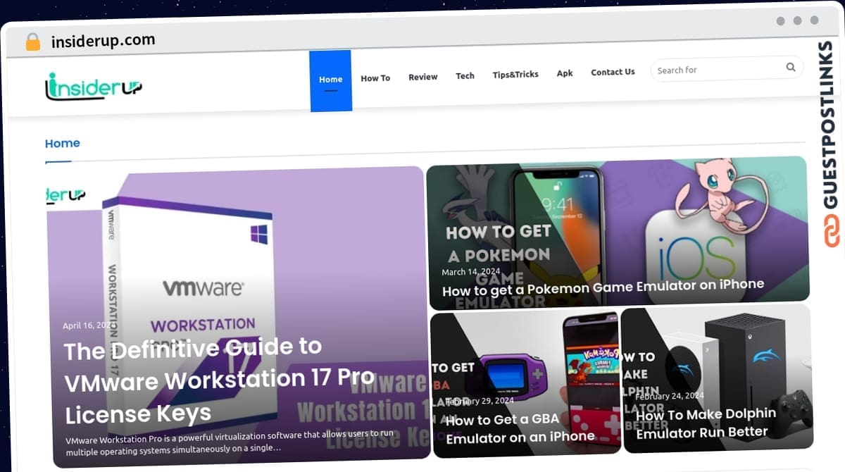 Publish Guest Post on insiderup.com