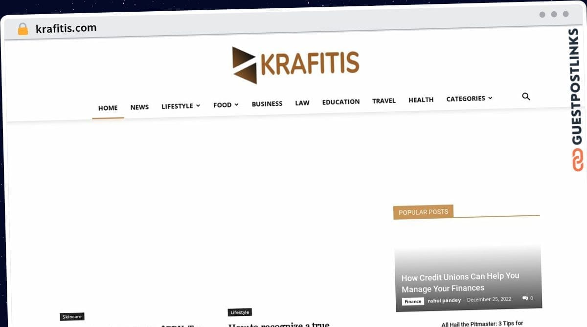 Publish Guest Post on krafitis.com